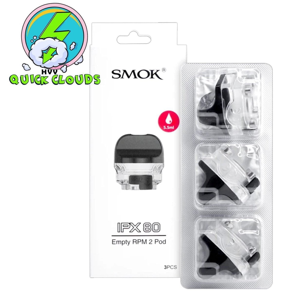 Smok IPX 80 RPM2 Pod Aurora: Quick Clouds Vape Shop Coils/Pods/Glass Smok IPX 80 RPM2 Pod Aurora: Quick Clouds Vape Shop Coils/Pods/Glass