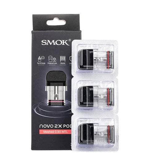 Smok Novo 2X Pod Smok Coils/Pods/Glass Meshed 0.9ohm MTL