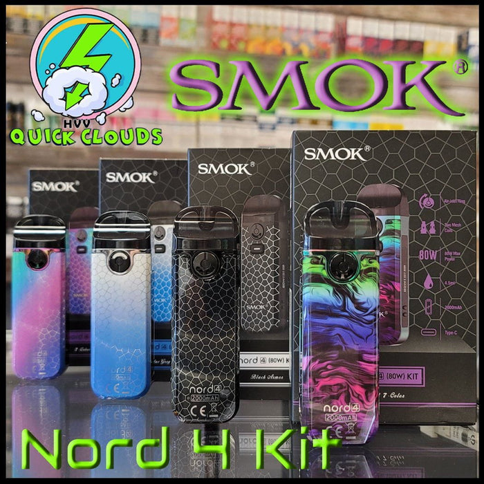 Smok Nord 4 Kit 80W Pod Device Smok Hardware- Pod Kits Blue Grey Armor