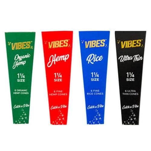 Vibes Cones vibes Smoking Accessories 1 1/4" Size / Hemp (red packaging)