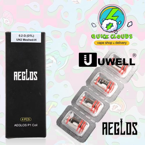 Uwell Aeglos P1 Coils Uwell Coils/Pods/Glass 4-Pack / 0.2 Ohm