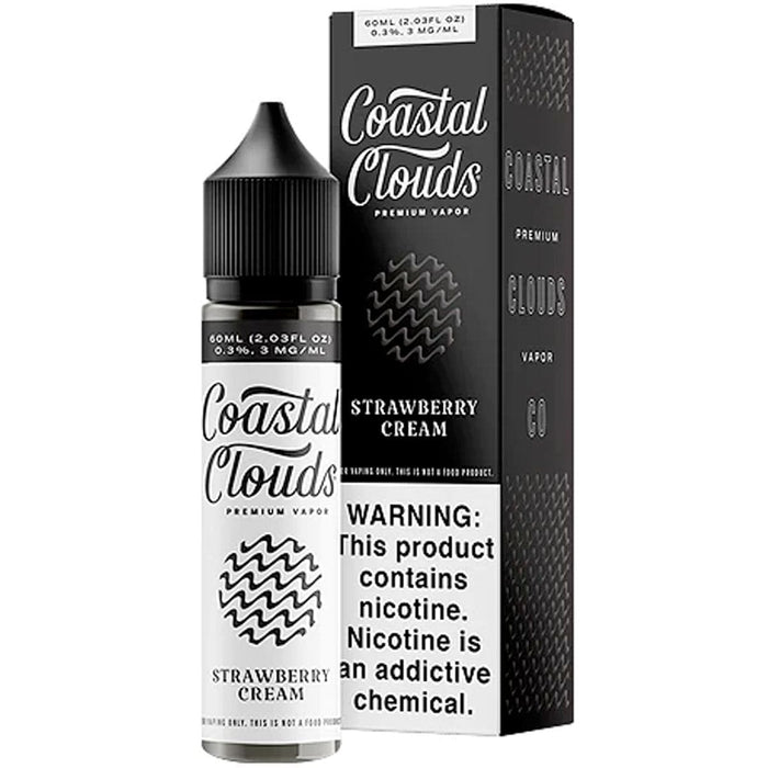 Coastal Clouds desserts 60mL Coastal Clouds Premium e-Liquids Strawberry Cream Coastal Clouds / 3mg / 60mL