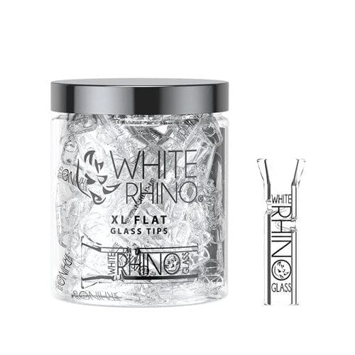 White Rhino XL Round Glass Tip White Rhino Smoking Accessories